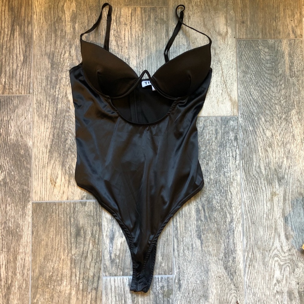 Black Push Up Bodysuit